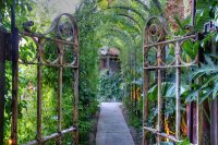 gates garden spanish palm springs meditteranean