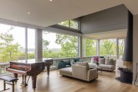 Ultimate Lakefront modern house with sunset views over lake and 200 wooded acres